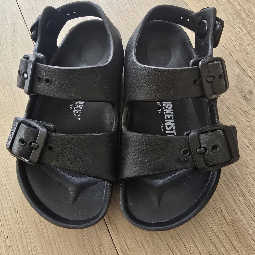 Birkenstock Black Sandals Classic Two-Strap Design